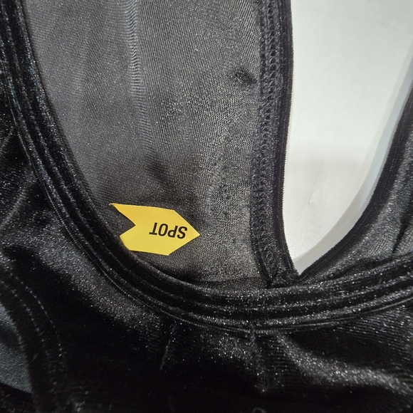 AMOR MIA Iman Midnight Velvet Jumpsuit in Black - Picture 11 of 15